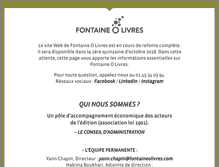 Tablet Screenshot of fontaineolivres.com
